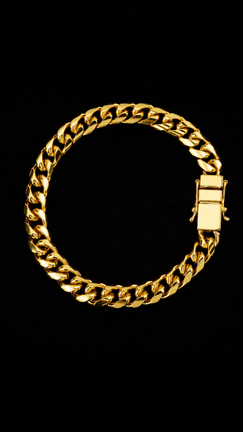 Pulseira cubana 8mm 22g