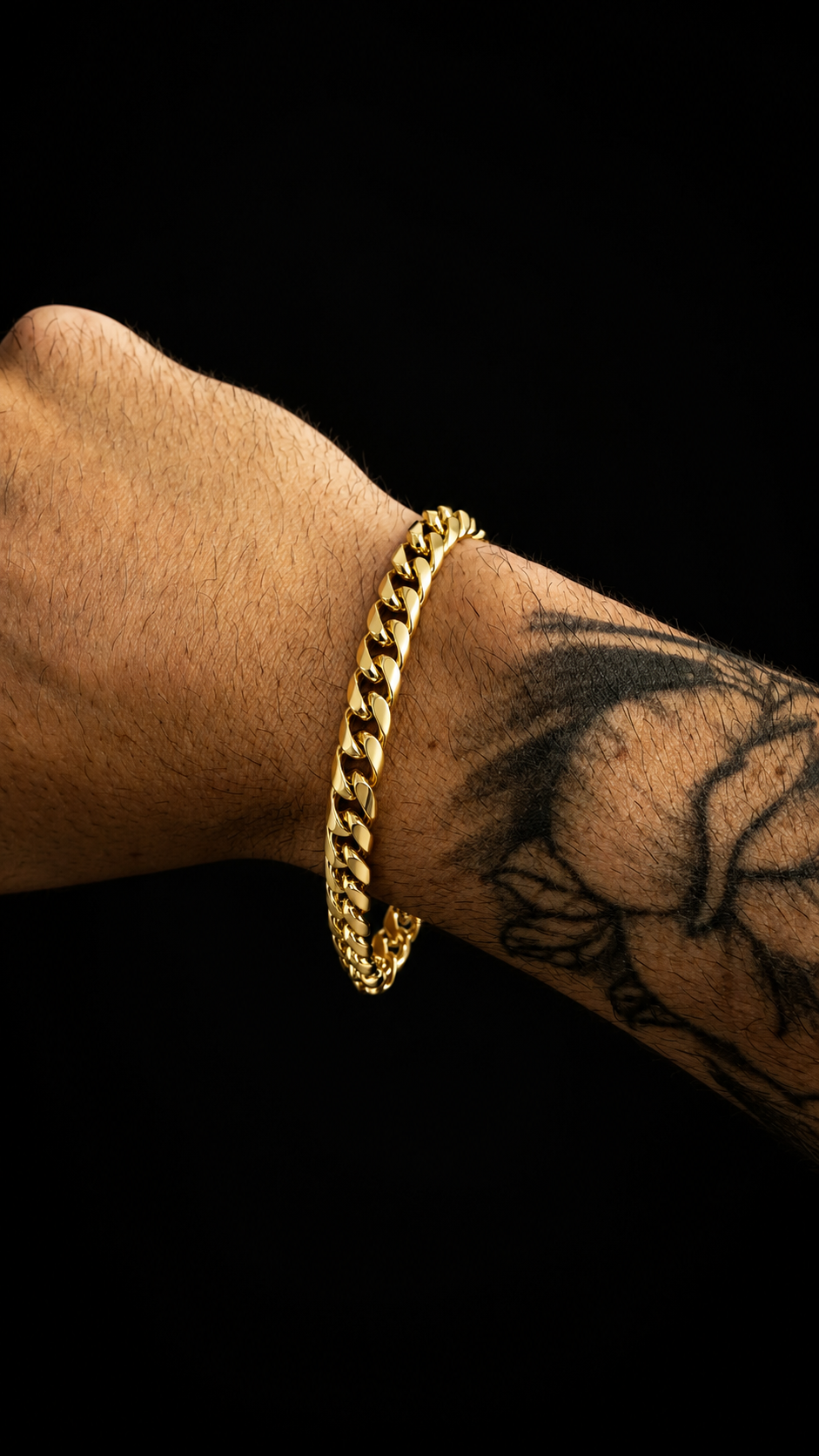 Pulseira cubana 8mm 22g