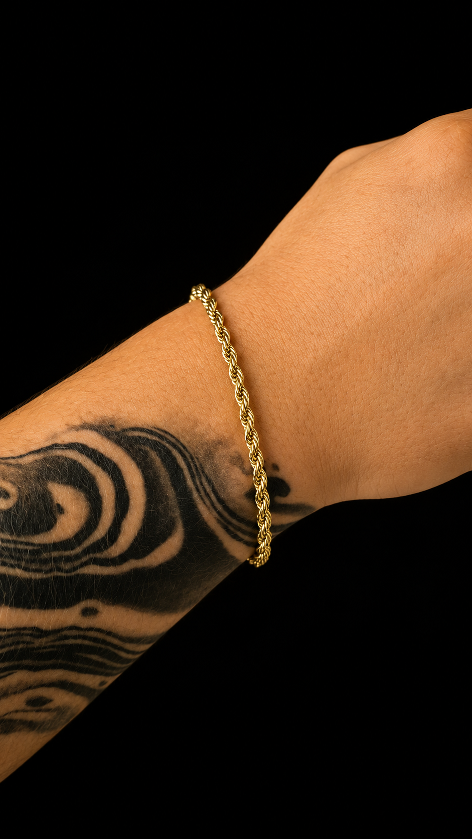 Pulseira elo baiano 4mm