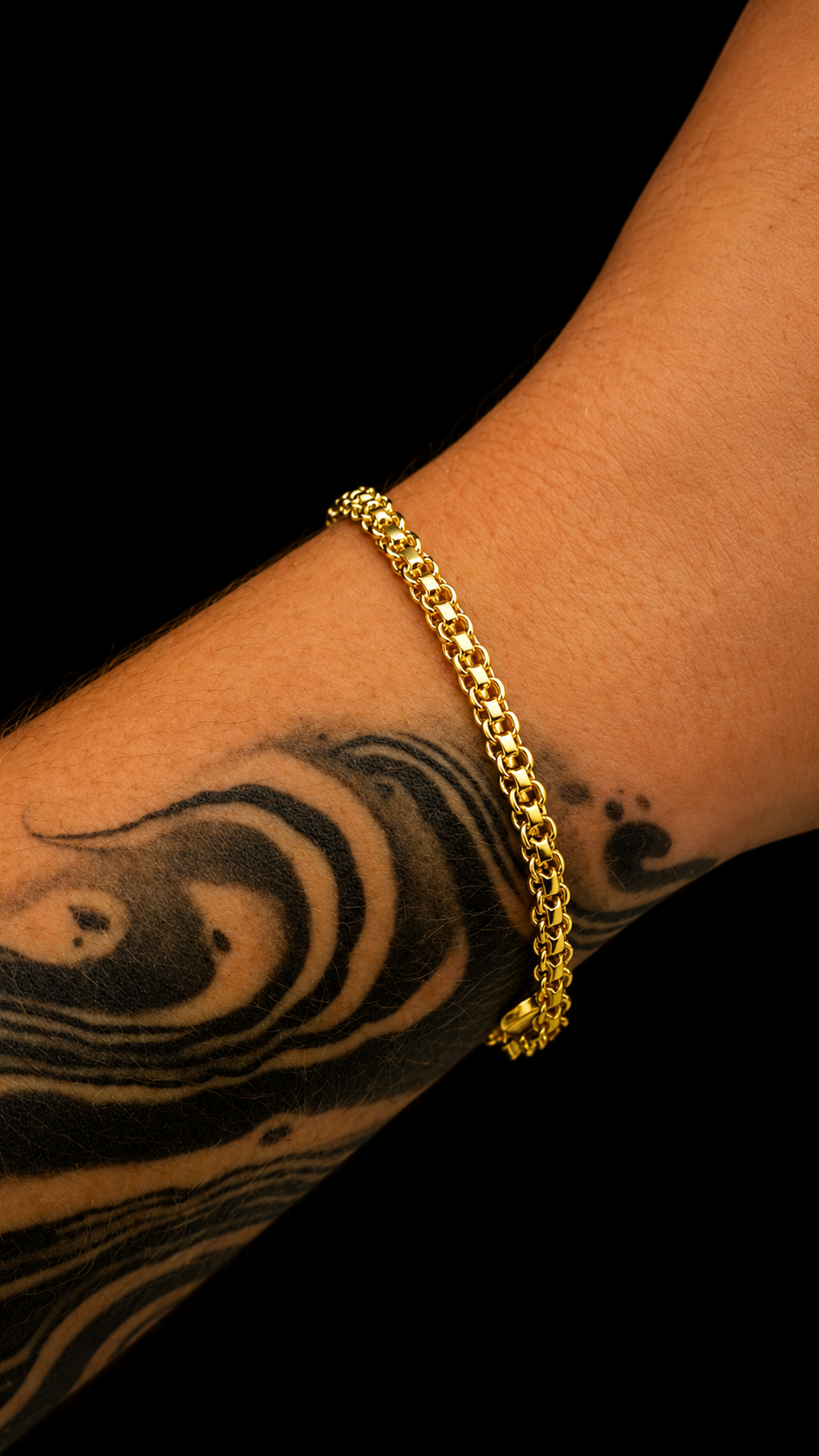 Pulseira cadeado duplo 5mm