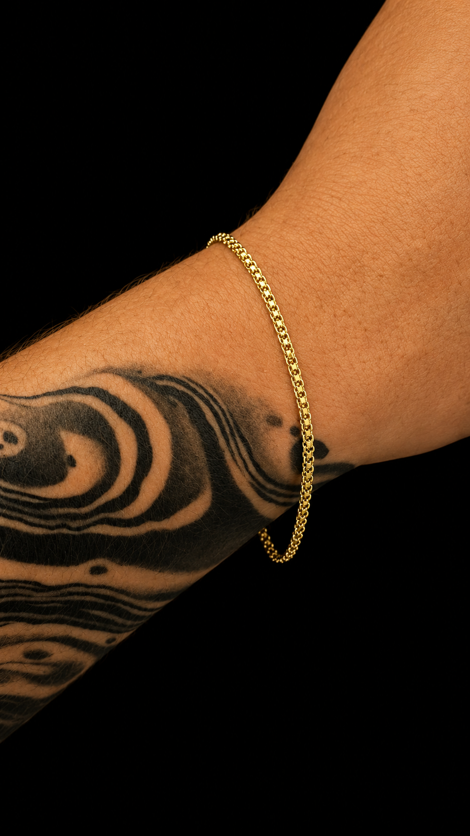 Pulseira cadeado duplo 3mm