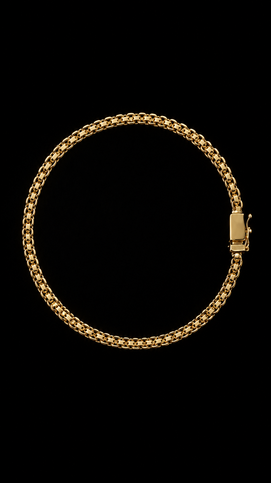 Pulseira cadeado duplo 3mm
