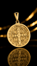 Pingente medalha São Bento M