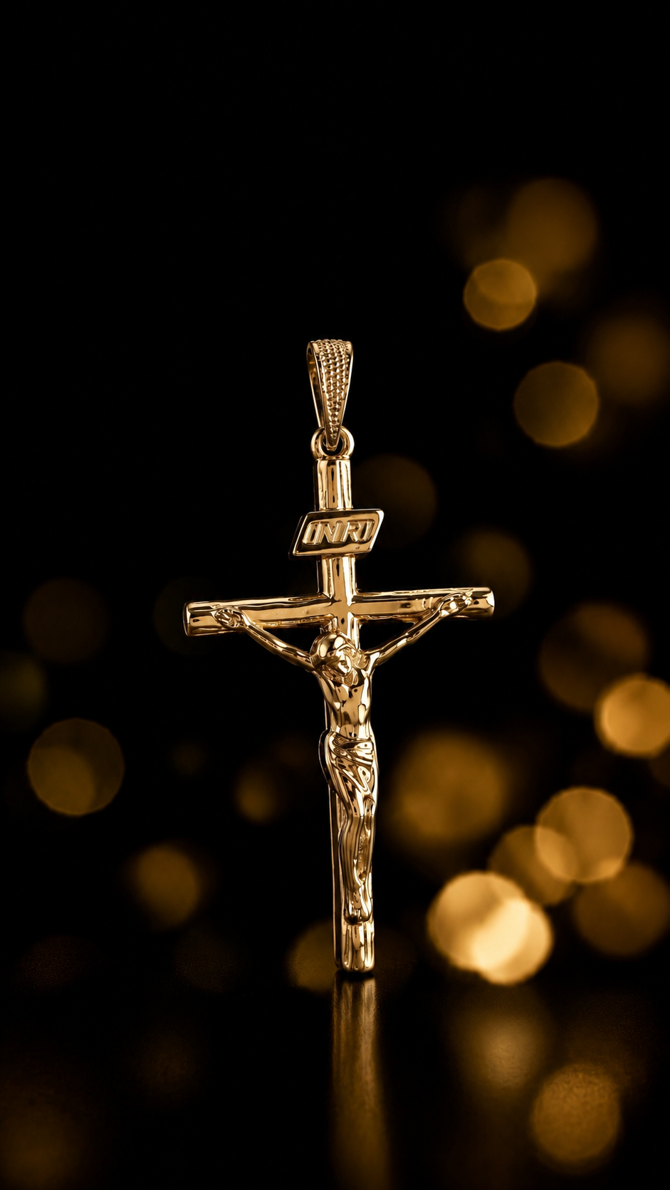 Pingente cruz INRI M