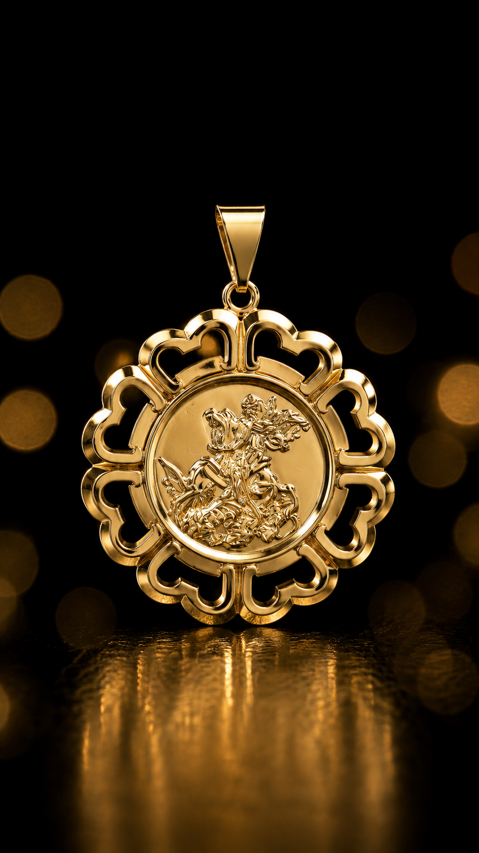 Medalha São Jorge Vazada