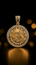 Pingente medalha exclusiva São Jorge