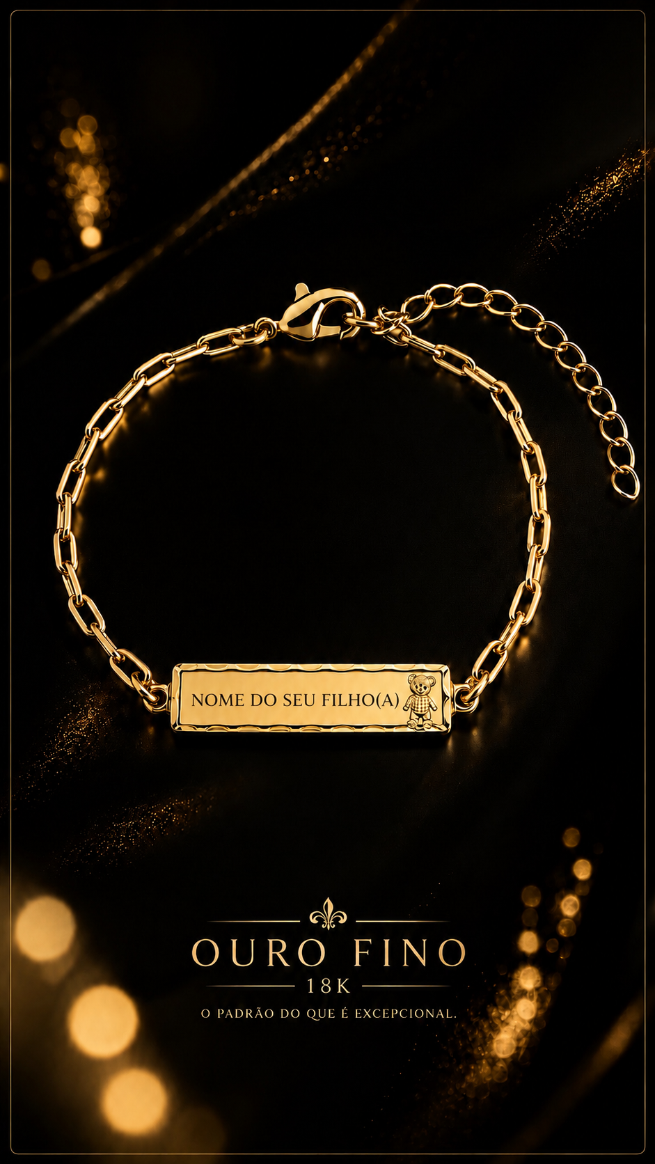 Pulseira infantil personalizada